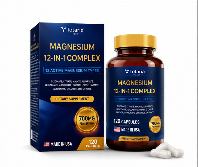 Magnesium Complex Premium 12 en 1 — Sueño, Energía y Recuperación Muscular